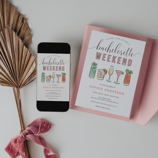 ヴィンテージカクテル ブライズメイドパーティー スケジュール 招待状