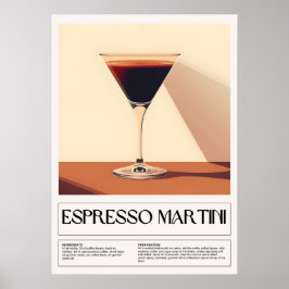 ヴィンテージカクテル: Espresso Martini ポスター