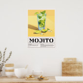 ヴィンテージカクテル: Mojito ポスター (キッチン)
