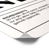 ヴィンテージカクテル： Negroni ポスター (角)