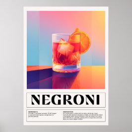 ヴィンテージカクテル: Negroni ポスター