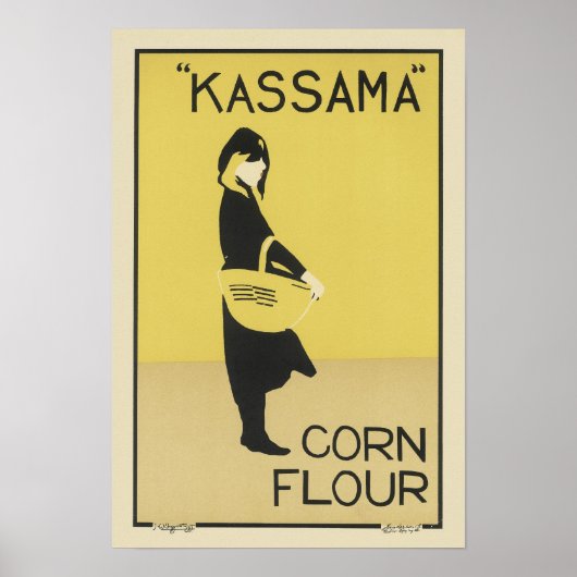 ヴィンテージカサマコーンフラワーアド ポスター (正面)