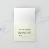 ヴィンテージカジノのラブ　折りたたまれた感謝のカード サンキューカード (内部)