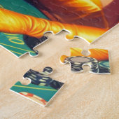 ヴィンテージカジノウーマン ジグソーパズル (側面)