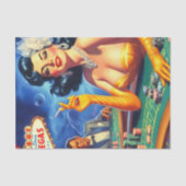 ヴィンテージカジノウーマン 薄葉紙 (正面)