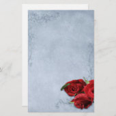 ヴィンテージカスケードブルーウェディング 便箋 (正面/裏面)