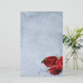 ヴィンテージカスケードブルーウェディング 便箋 (スタンド正面)