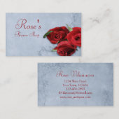 ヴィンテージカスケードブルーフラワーショップ 名刺 (正面/裏面)