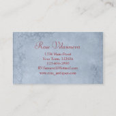 ヴィンテージカスケードブルーフラワーショップ 名刺 (裏面)