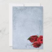 ヴィンテージカスケードブルー結婚ズ 招待状 (裏面)