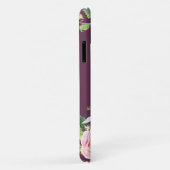 ヴィンテージカスシピンクピニーバラフローラ水彩 Case-Mate iPhoneケース (裏面/右)