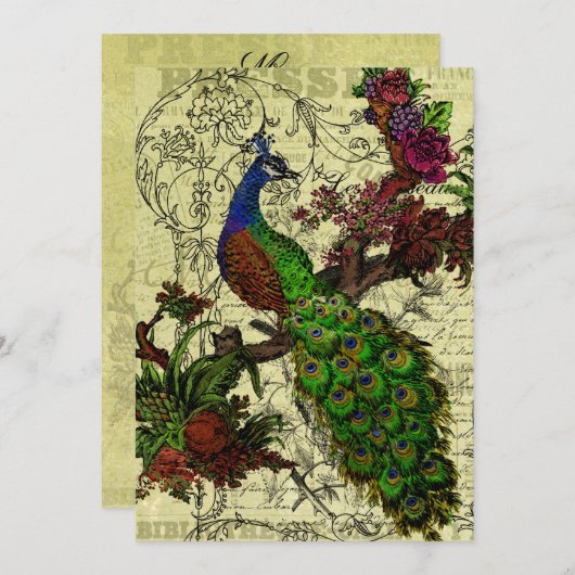 ヴィンテージカスタマイズカード メニュー (正面/裏面)