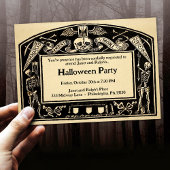 ヴィンテージカスタマイズ可能なメメントモリスタイル 招待状