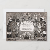 ヴィンテージカスタマイズ可能な不気味な招待状 招待状 (正面)