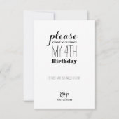 ヴィンテージカスタマイズ可能な子供の誕生日招待状 招待状 (裏面)