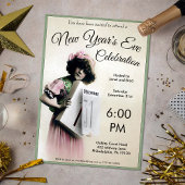 ヴィンテージカスタマイズ可能な新年のパーティー 招待状