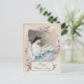 ヴィンテージカスタマイズ可能な母生まれたばかりのと ポストカード (スタンド正面)