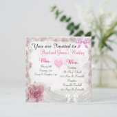 ヴィンテージカスタマイズ結婚式招待状 招待状 (スタンド正面)