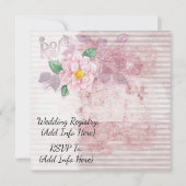 ヴィンテージカスタマイズ結婚式招待状 招待状 (裏面)