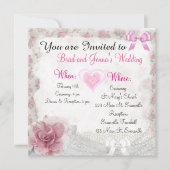 ヴィンテージカスタマイズ結婚式招待状 招待状 (正面)