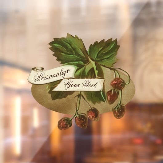 ヴィンテージカスタムいちご果物店レストラン ウィンドウサイン (シート2)