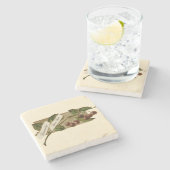 ヴィンテージカスタムさくらんぼレトロフルーツオールドスクール ストーンコースター (横)