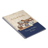 ヴィンテージカスタムな家族の休日のレシピのノート ノートブック (右側)