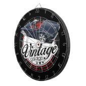 ヴィンテージカスタムな車のガレージ ダーツボード (正面右)