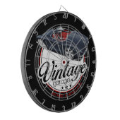 ヴィンテージカスタムな車のガレージ ダーツボード (正面左)