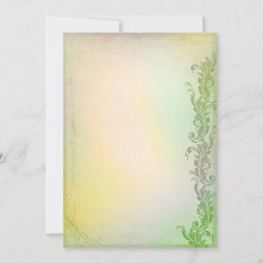 ヴィンテージカスタムのブライダルシャワー招待 招待状 (裏面)