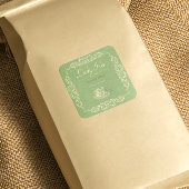 ヴィンテージカスタムの薬草茶ラベル スクエアシール