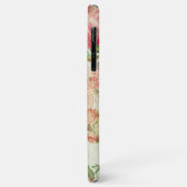 ヴィンテージカスタムほこりっぽいピンクフローラバラパターン Case-Mate iPhoneケース (裏面/左)