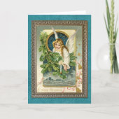 ヴィンテージカスタムアンティークホリデーシーズンズグリーティング シーズンカード (正面)