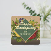 ヴィンテージカスタムアンティークホリデーシーズンズグリーティング シーズンカード (スタンド正面)