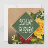 ヴィンテージカスタムアンティークホリデーシーズンズグリーティング シーズンカード (裏面)