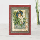 ヴィンテージカスタムアンティークホリデーシーズンズグリーティング シーズンカード (正面)