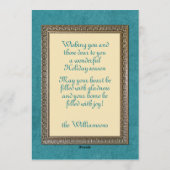 ヴィンテージカスタムアンティークホリデーシーズンズグリーティング シーズンカード (裏面)