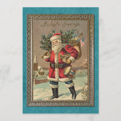 ヴィンテージカスタムアンティークホリデーシーズンズグリーティング シーズンカード (正面)