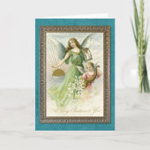 ヴィンテージカスタムアンティークホリデーシーズンズグリーティング シーズンカード (正面)