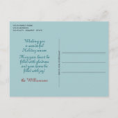 ヴィンテージカスタムアンティークホリデーシーズンズグリーティング ポストカード (裏面)