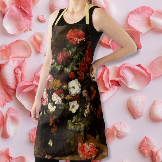 ヴィンテージカスタムアートフラワーフローリスト画家 エプロン