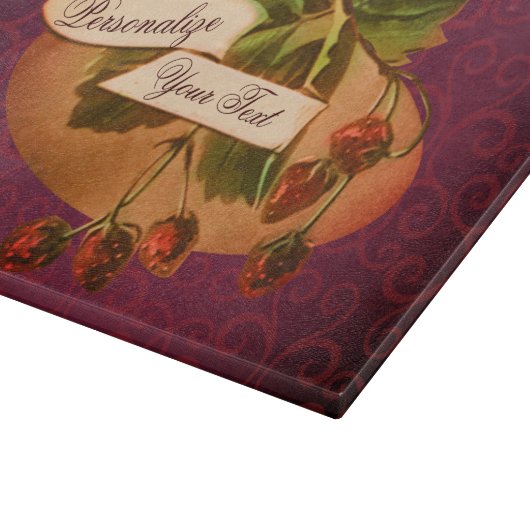 ヴィンテージカスタムイチゴレトロフルーツオールドスクール カッティングボード (角)