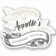 ヴィンテージカスタムエルダーベリーまたはエルダーフラワーチンキ