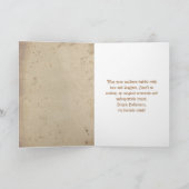 ヴィンテージカスタムオレンジウィッチハットハロウィーンウィッチ カード (内部)