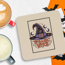 ヴィンテージカスタムオレンジウィッチハットハロウィーンウィッチ