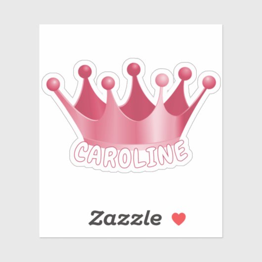 ヴィンテージカスタムクイーンまたはプリンセスクラウンシール シール (シート)