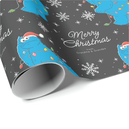 ヴィンテージカスタムクッキーモンスタークリスマス ラッピングペーパー (ロールコーナー)