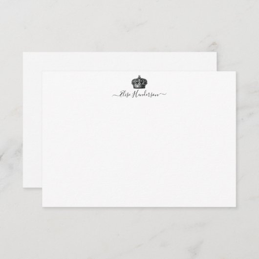 ヴィンテージカスタムクラウンノートカード ノートカード (正面/裏面)