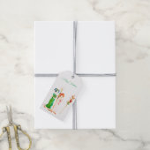 ヴィンテージカスタムクリスマスラベル ギフトタグ (より糸付き)