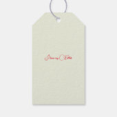 ヴィンテージカスタムクリスマスラベル ギフトタグ (裏面)